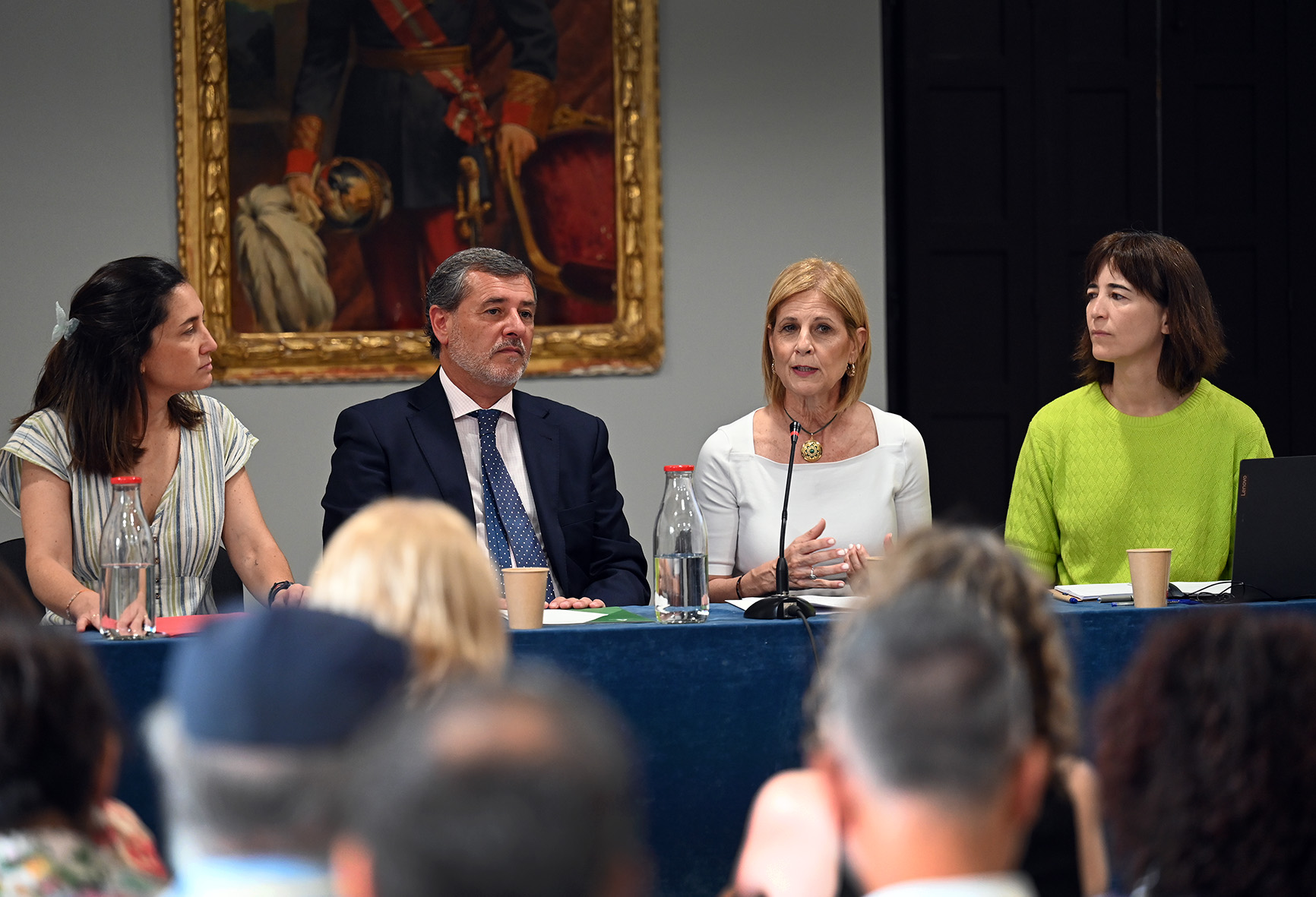 La alcaldesa durante la inauguración del encuentro