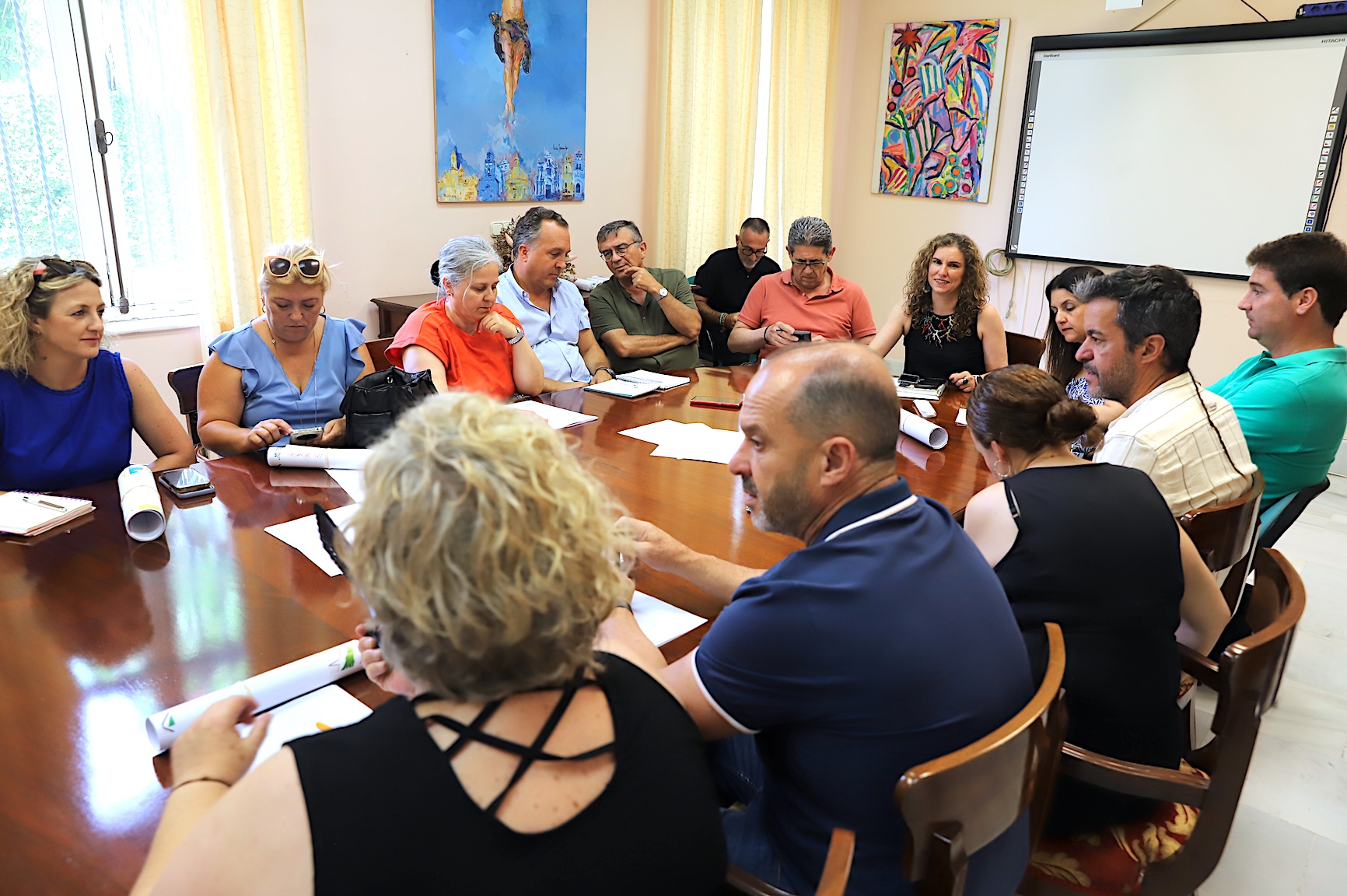 Susana Sánchez mantiene la primera reunión con los delegados de Alcaldía de las barriadas rurales