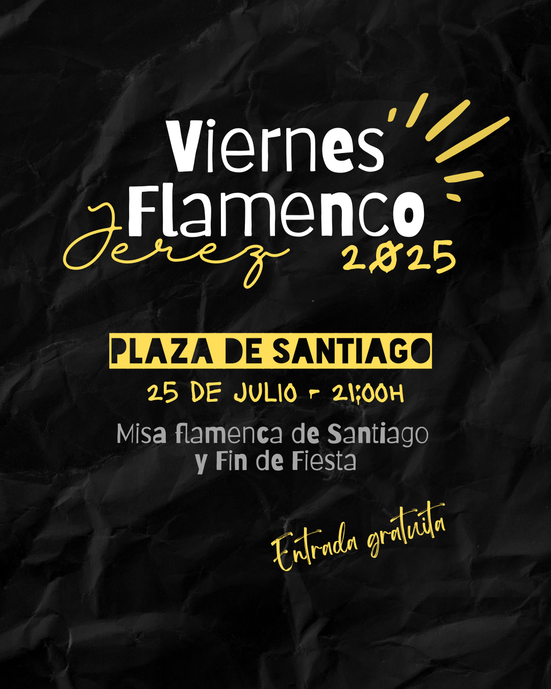 Cartel Misa Flamenca que se celebrará este viernes