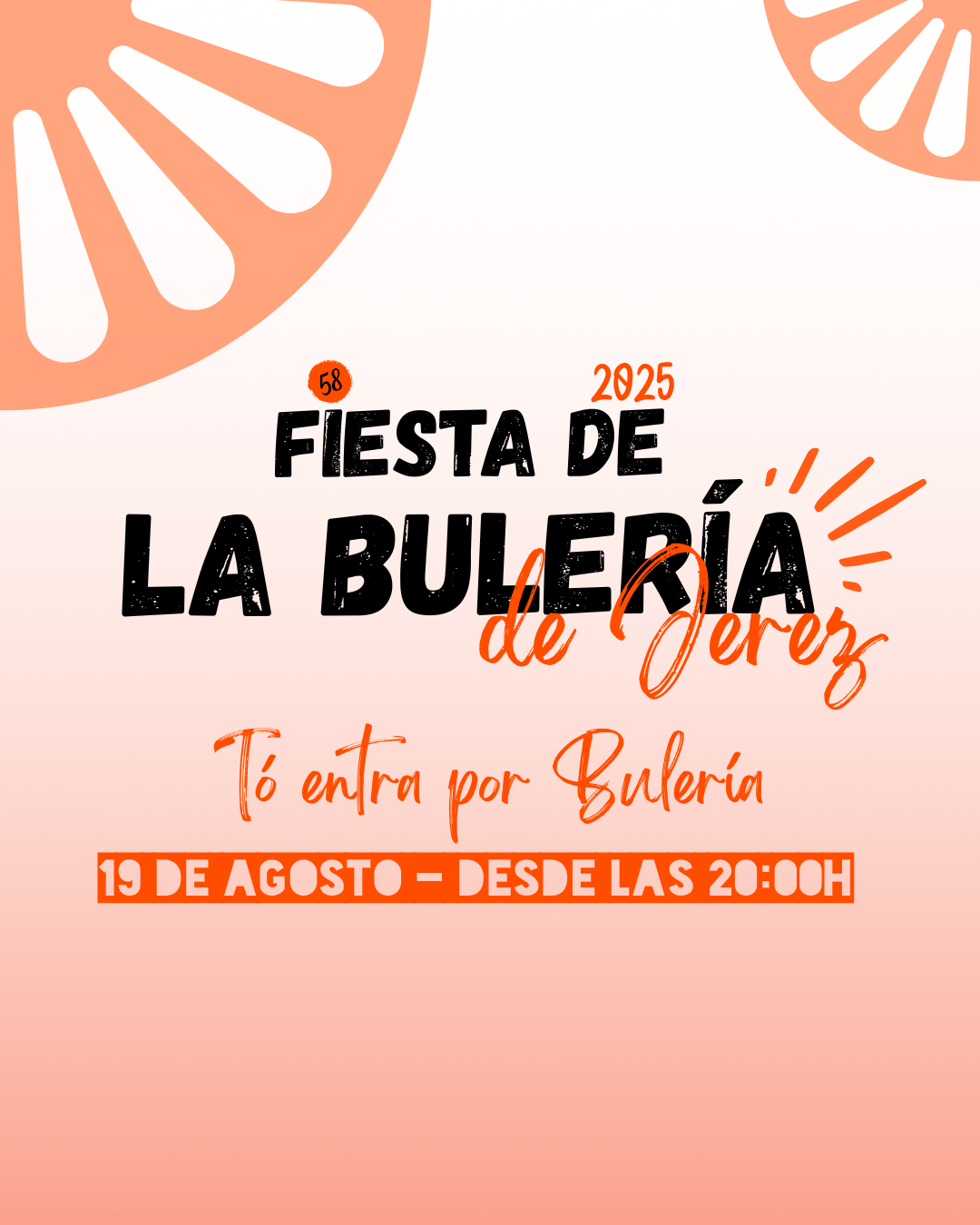 Cartel actividades Fiesta de la Bulería