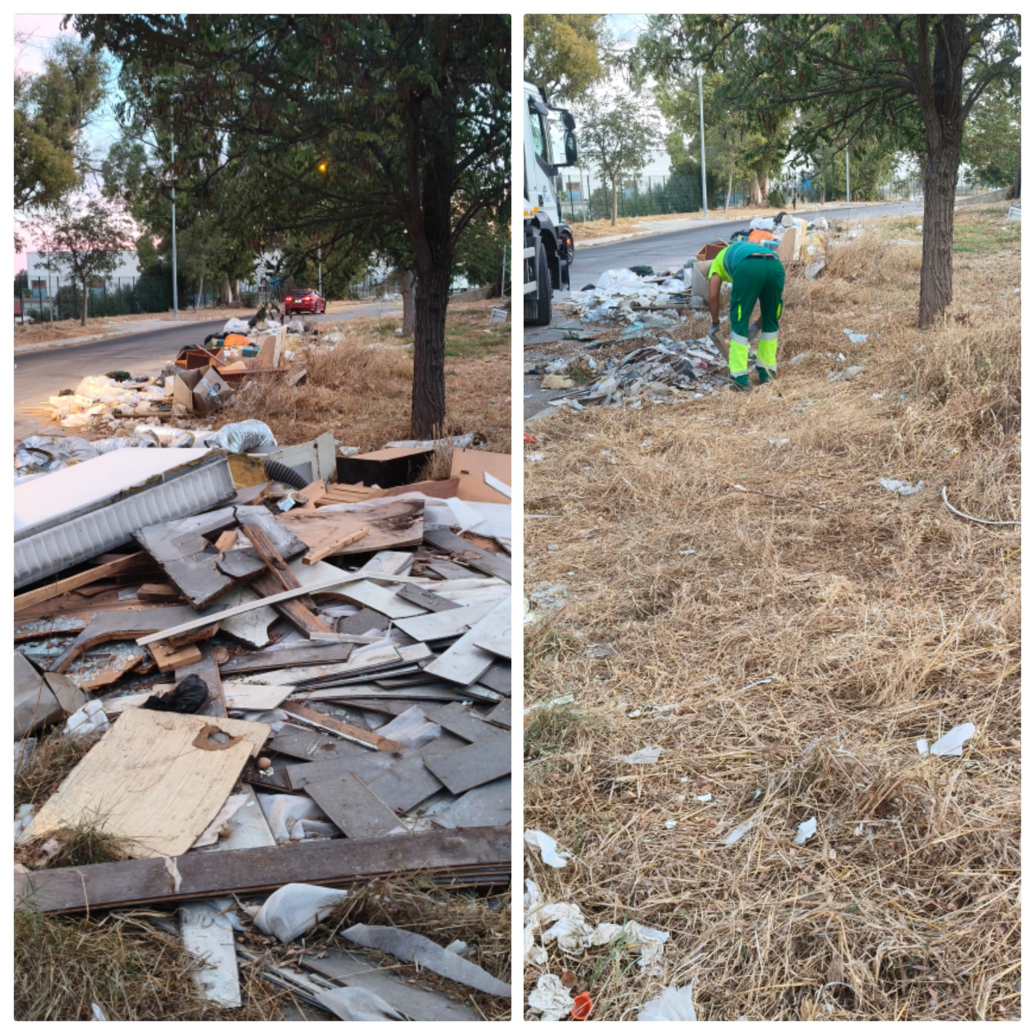 El Ayuntamiento acomete limpieza en el Polígono El Portal
