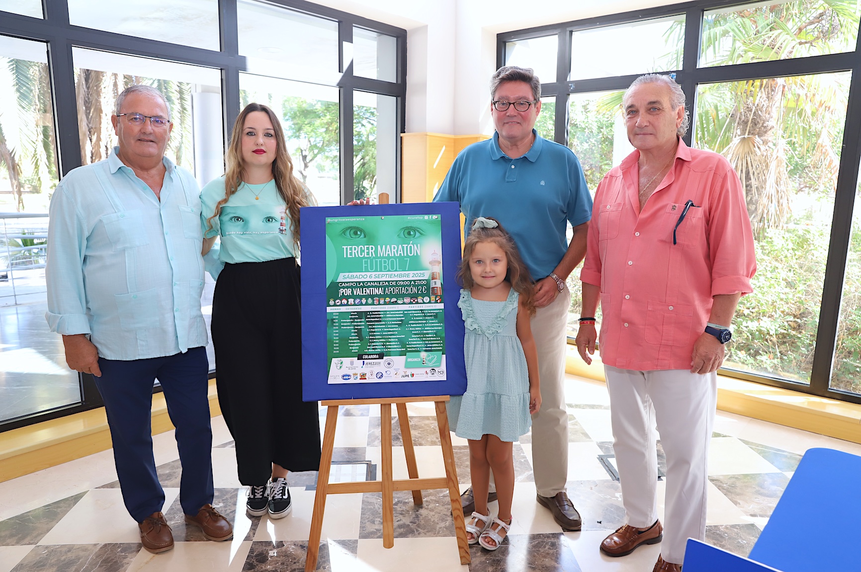 José Ángel Aparicio ha presentado la maratón de fútbol por Valentina