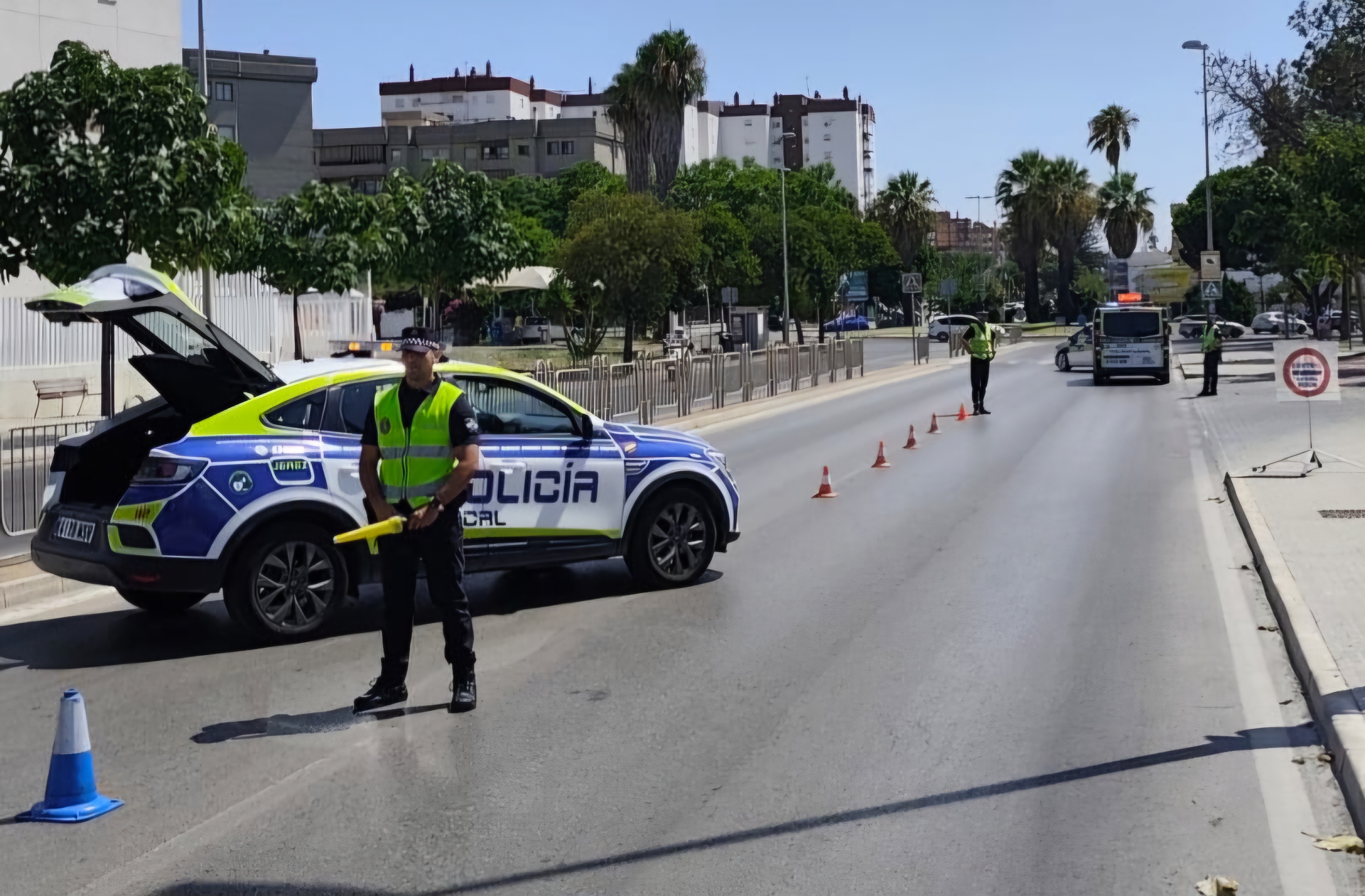 Archivo. Control de la Policía Local
