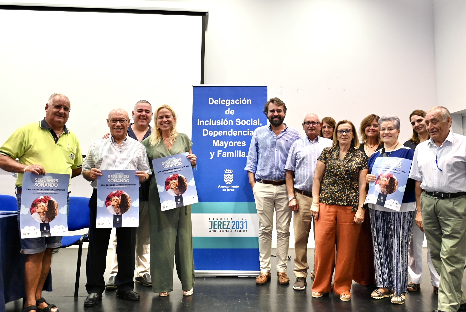 La delegada durante la presentación