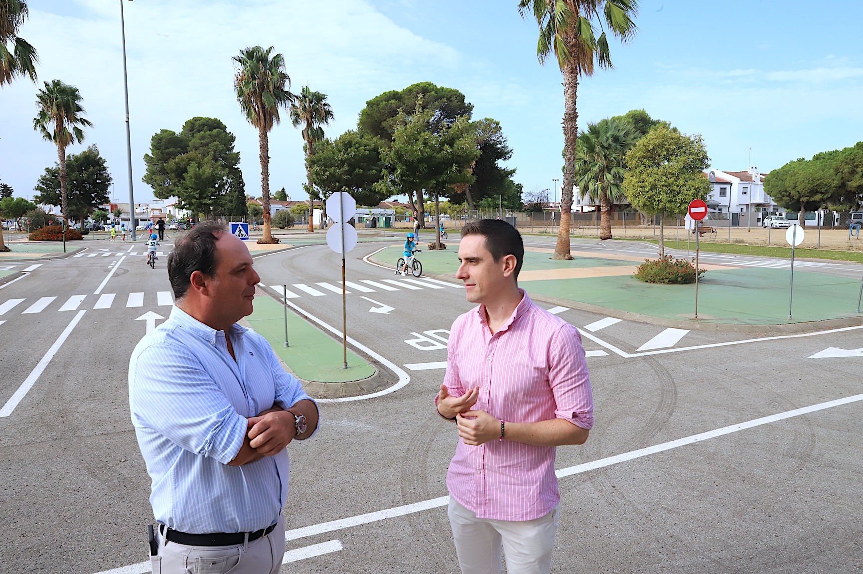 Jaime Espinar en el Parque infantil de tráfico