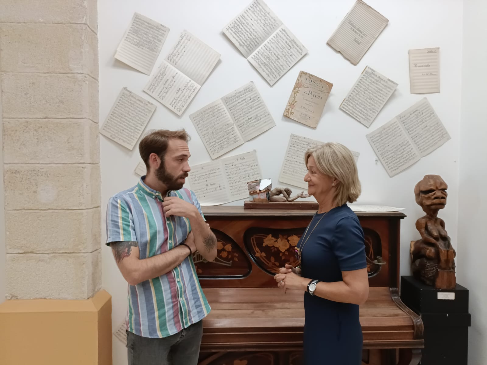 Carmen Pina ha mantenido un encuentro de trabajo con el director del Teatro Villamarta