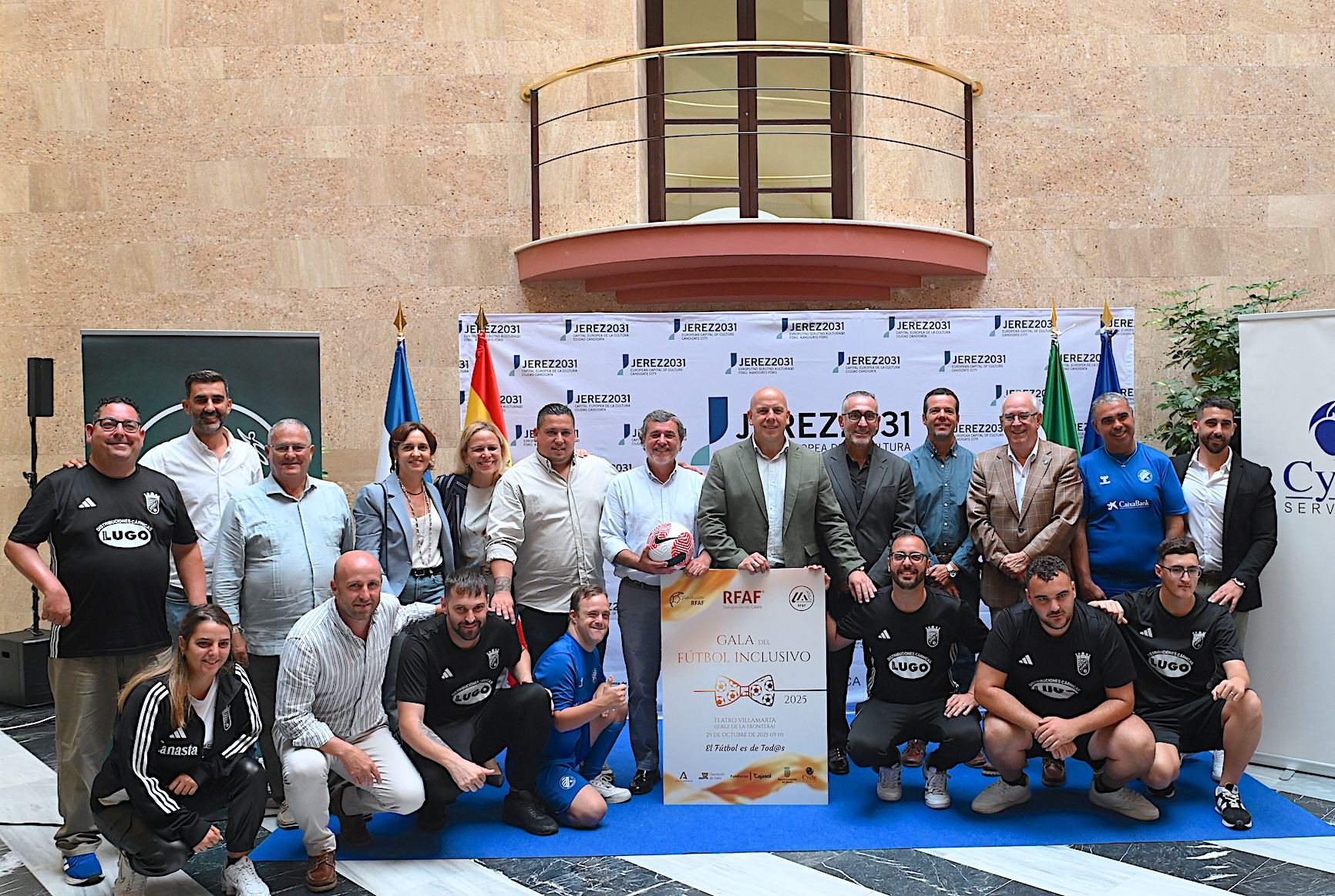Tomás Sampalo y Yessika Quintero presentan la Gala de fútbol inclusivo