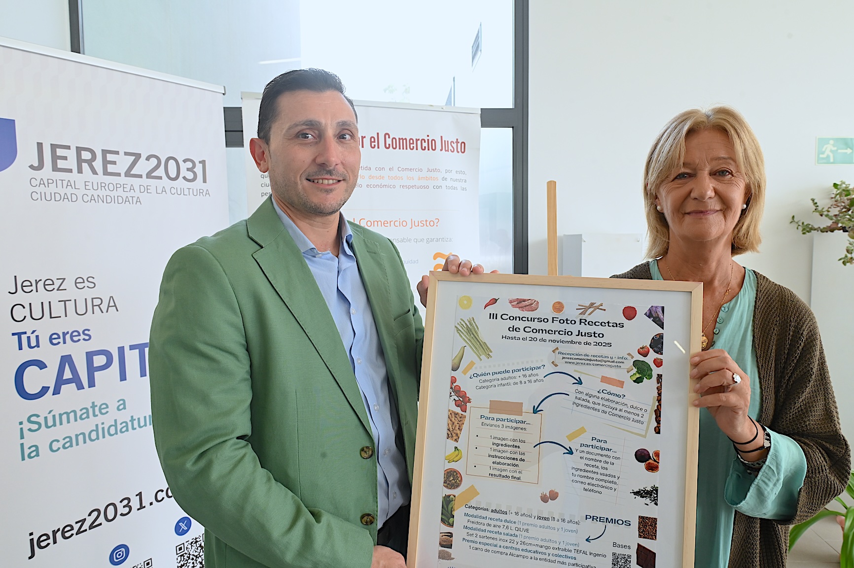 Carmen Pina presenta el concurso de Foto Recetas del Comercio Justo