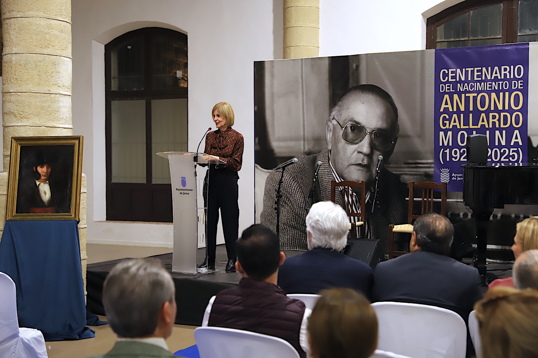 La alcaldesa cierra el homenaje a Antonio Gallardo en su centenario 