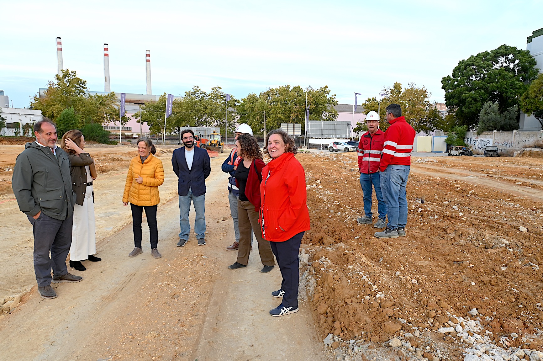 Belén de la Cuadra visita obras de urbanización