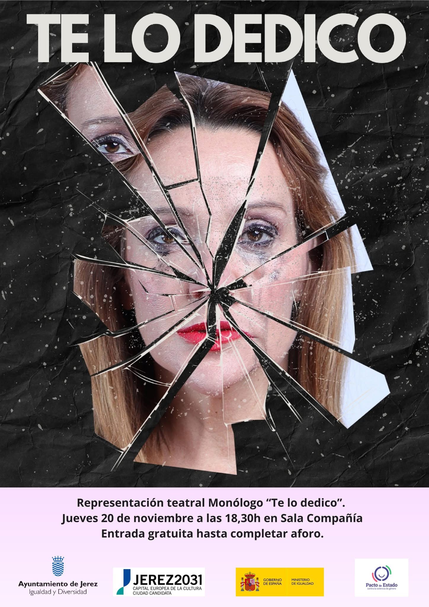 Cartel monólogo de Igualdad