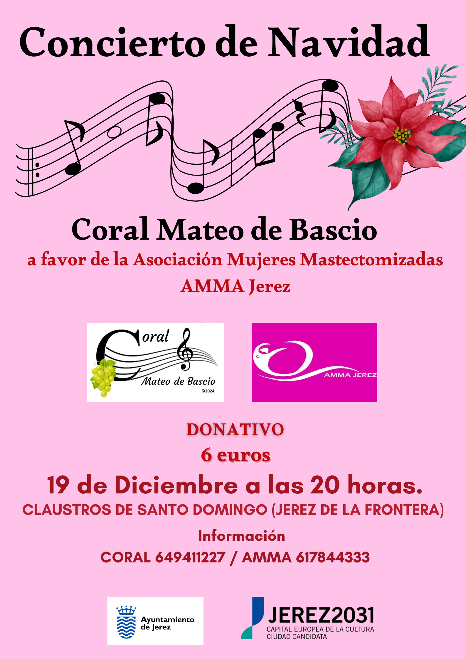 Cartel concierto de Navidad