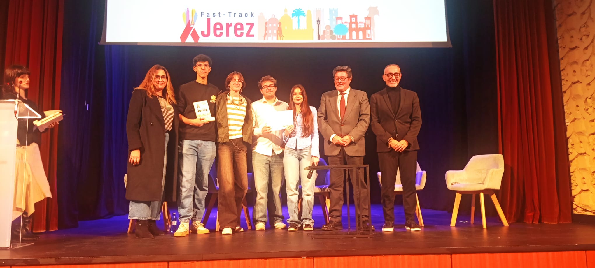 Tomás Sampalo asiste a la entrega de premios del proyecto Fas-Track