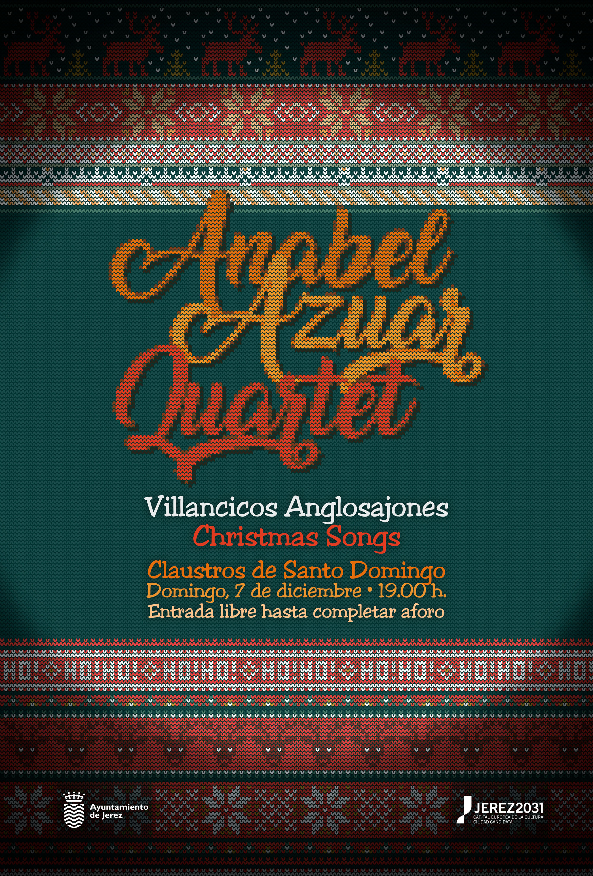 Cartel Villancicos anglosajones