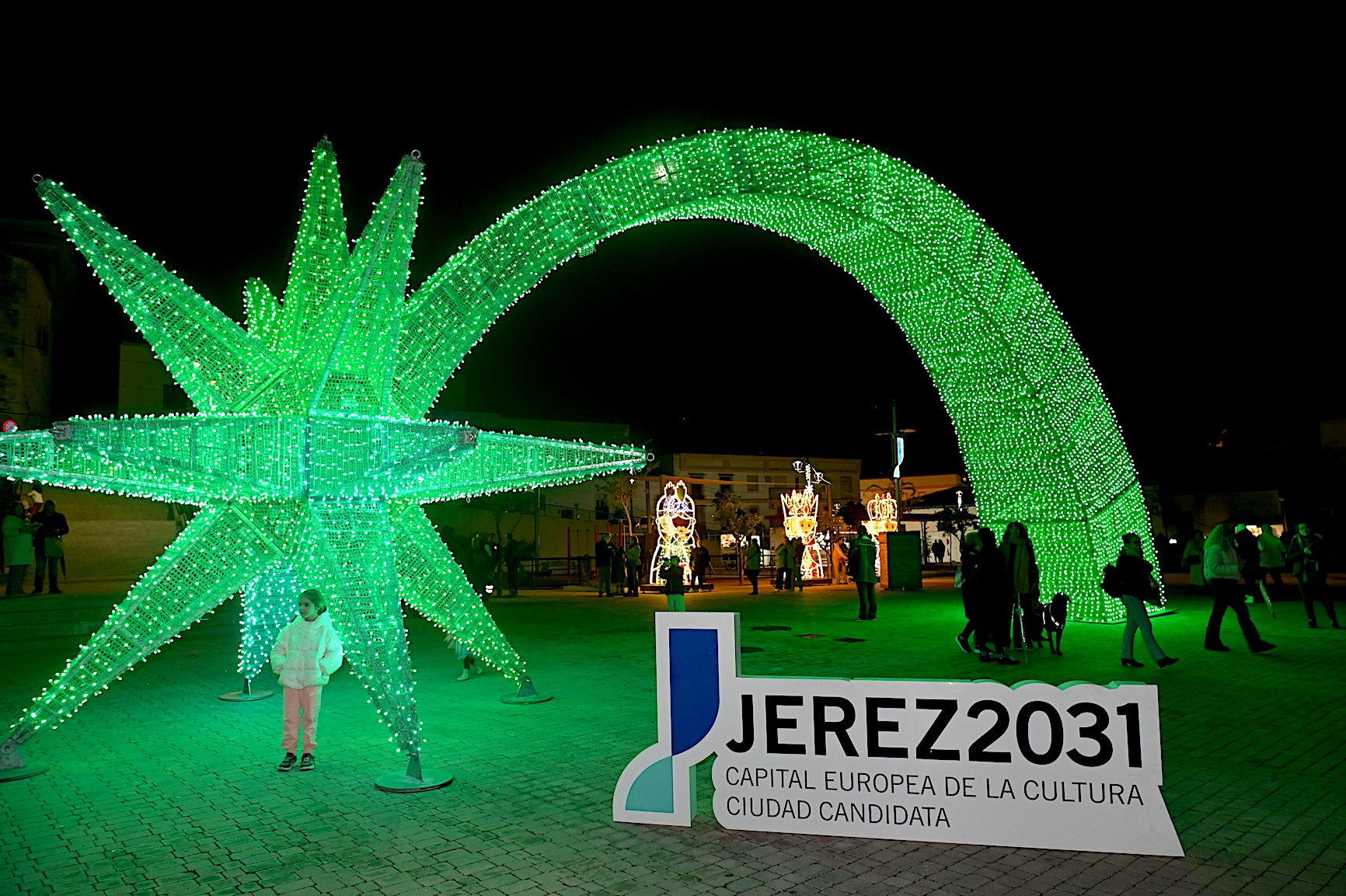 Estrella de Jerez en la Plaza Belén