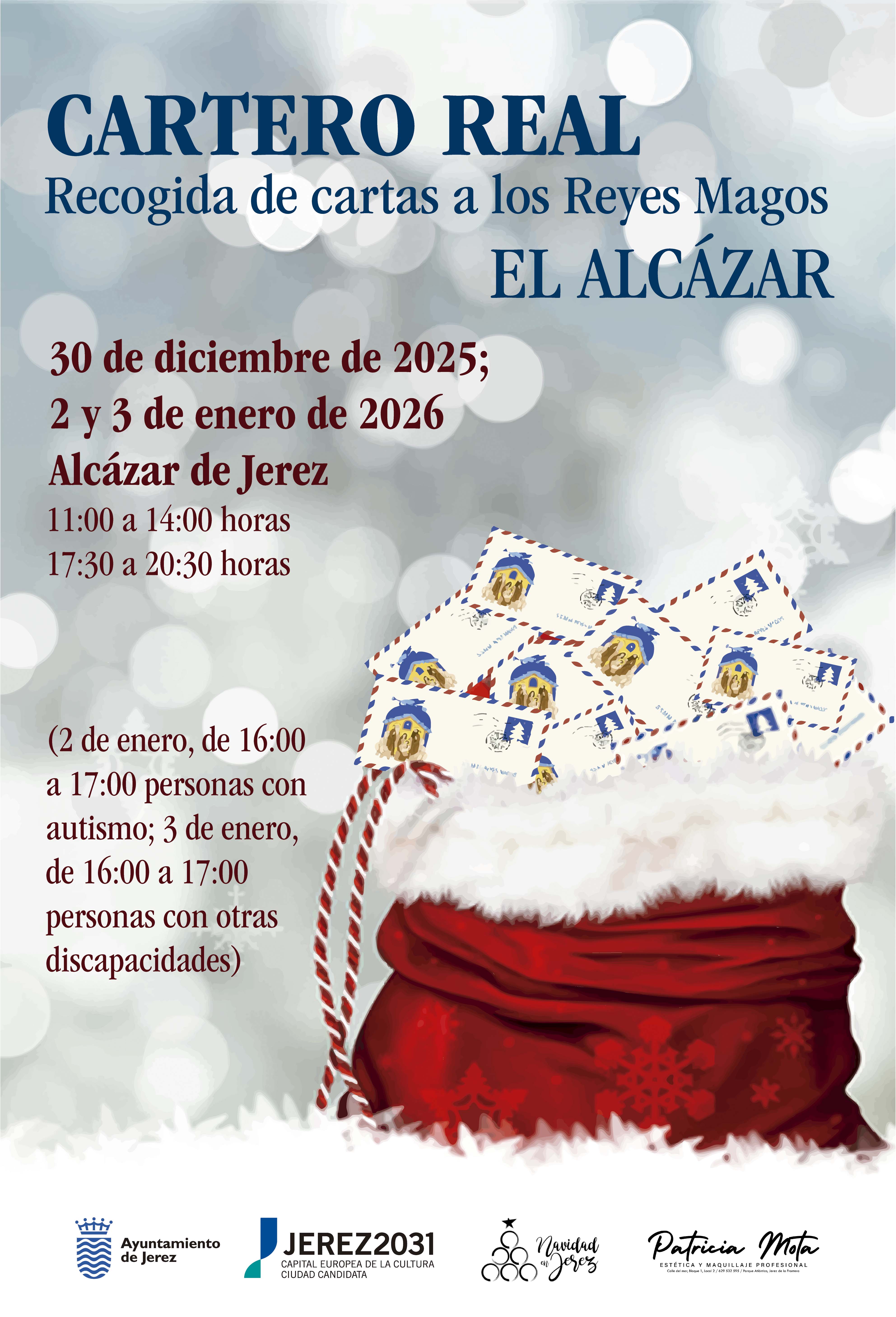 Cartel recogida de cartas Cartero Real