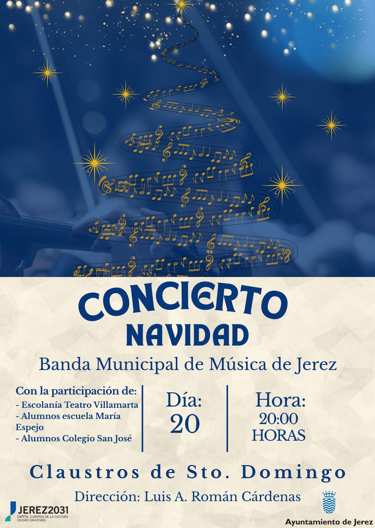 Cartel concierto Banda Municipal de Música