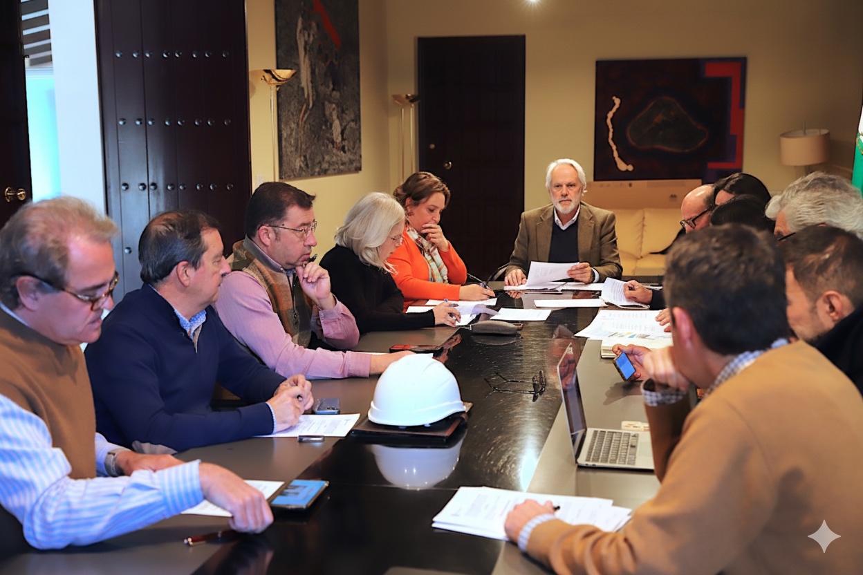 Agustín Muñoz preside una sesión de la Comisión de Patrimonio Local