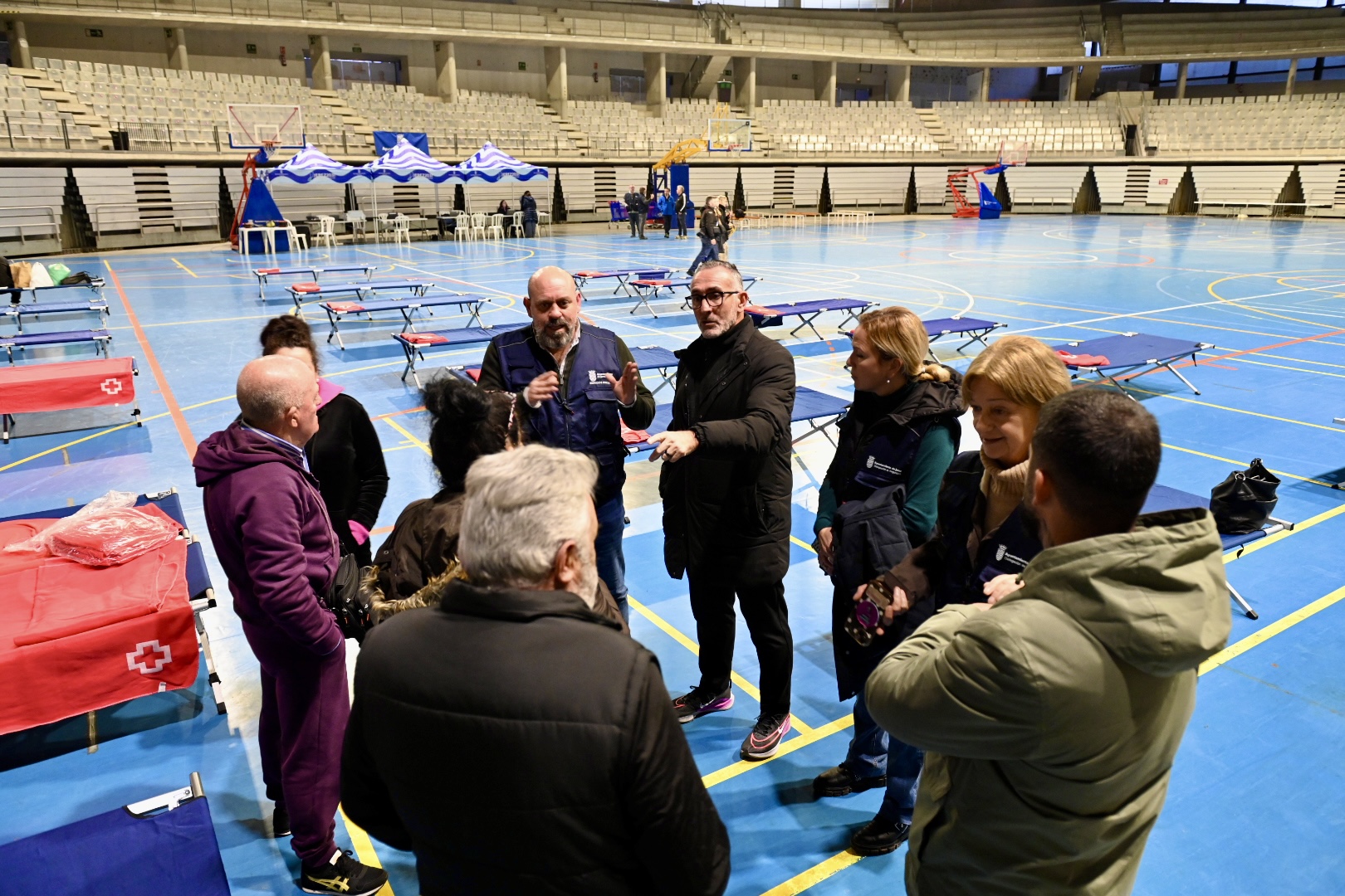 Se ha instalado un punto de atención a personas desalojadas en Chapín