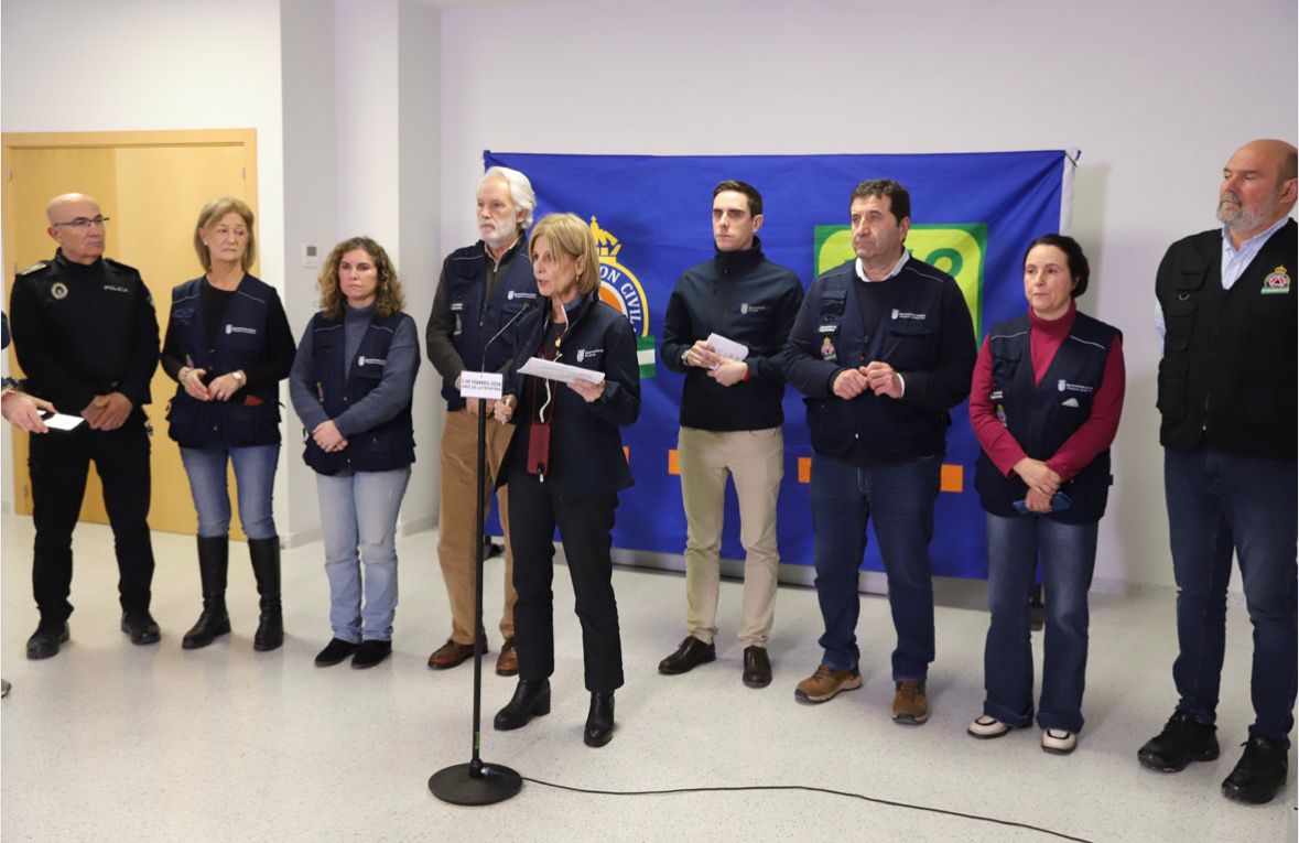 La alcaldesa informa de las medidas adoptadas ante la llegada de la borrasca Leonardo