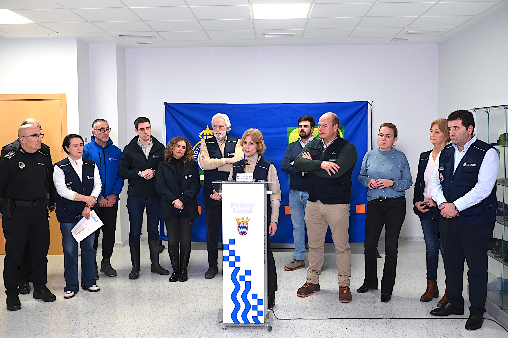 La alcaldesa informa sobre la situación del río Guadalete