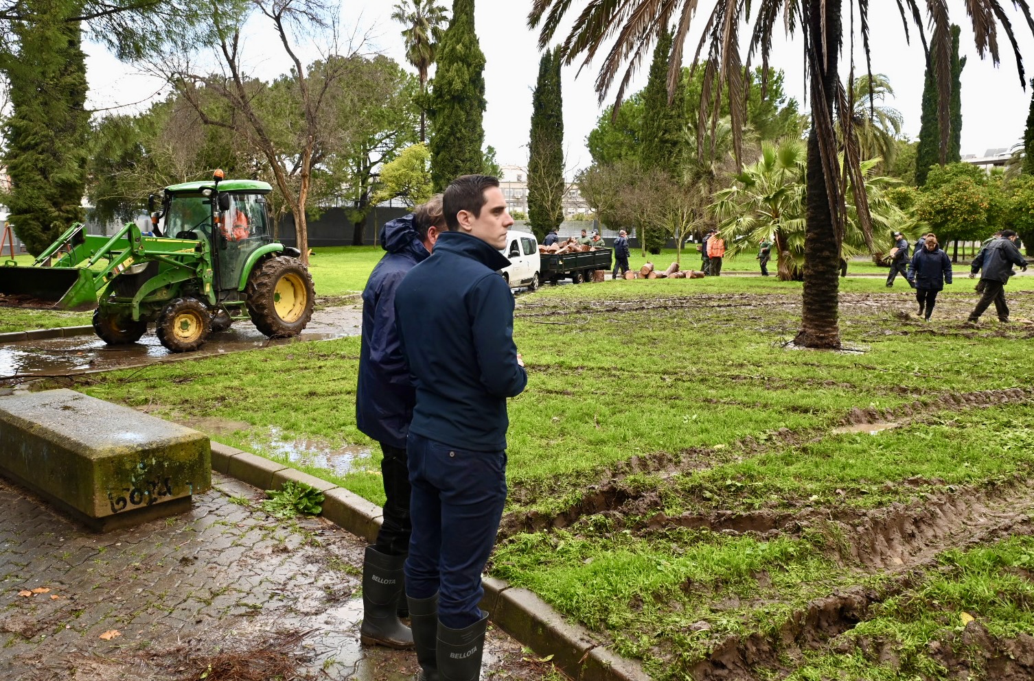 Jaime Espinar ha visitado las zonas donde se están trabajando para recuperar la normalidad