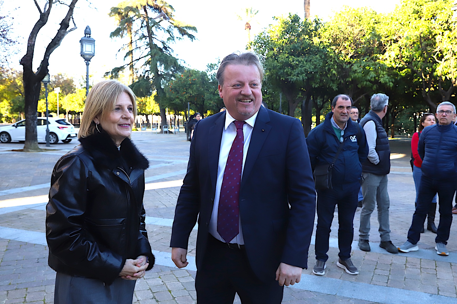 La alcaldesa ha ofrecido una recepción a la delegación de la ciudad de Victoria