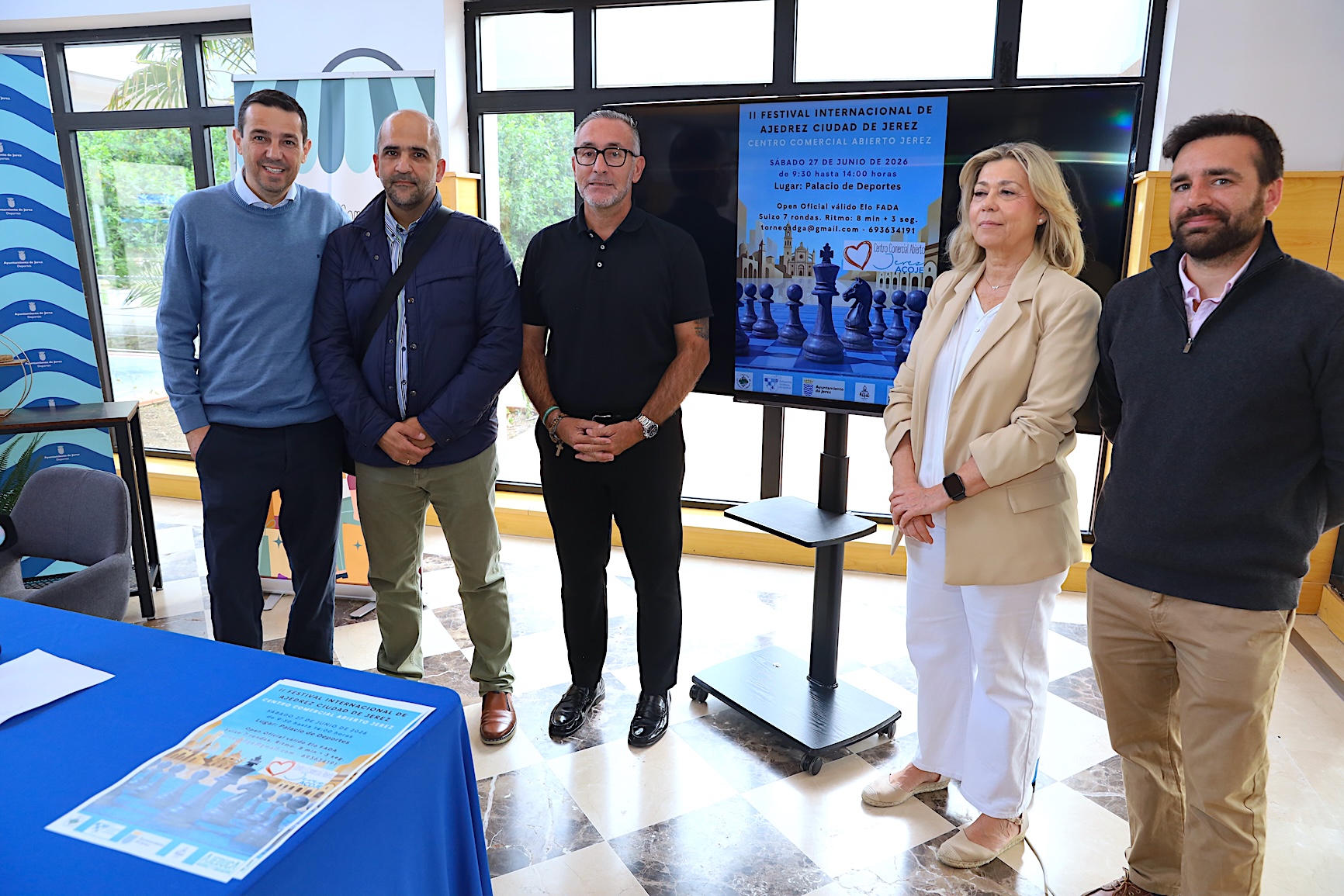 Tomás Sampalo presenta el Torneo de Ajedrez de Acoje