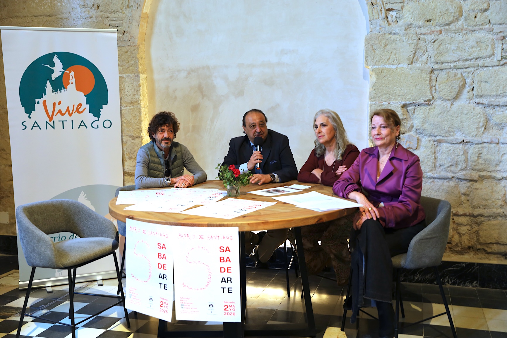 Francisco Zurita ha asistido a la presentación del proyecto Sabadearte de la Asociación Unidos por Santiago