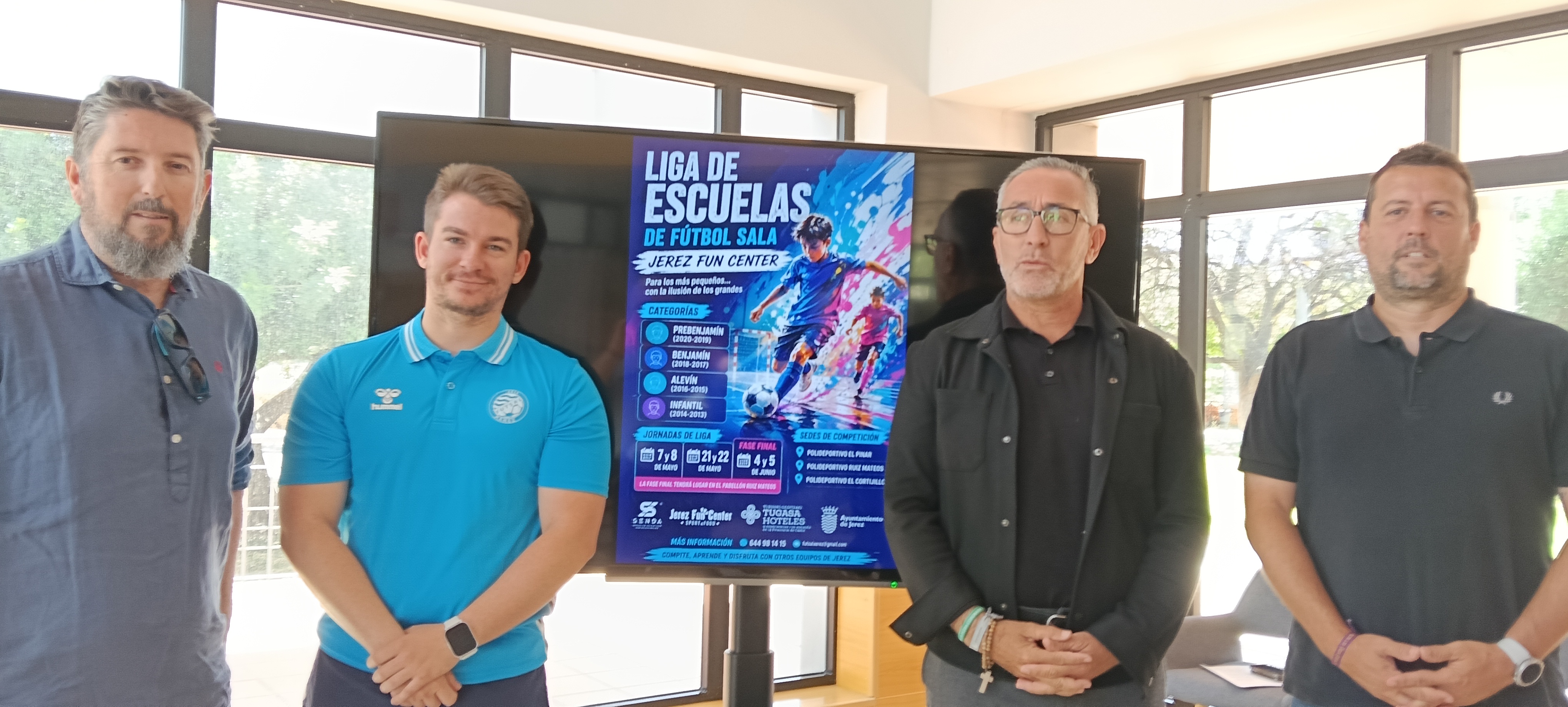 Tomás Sampalo presenta la Liga de fútbol sala escolar