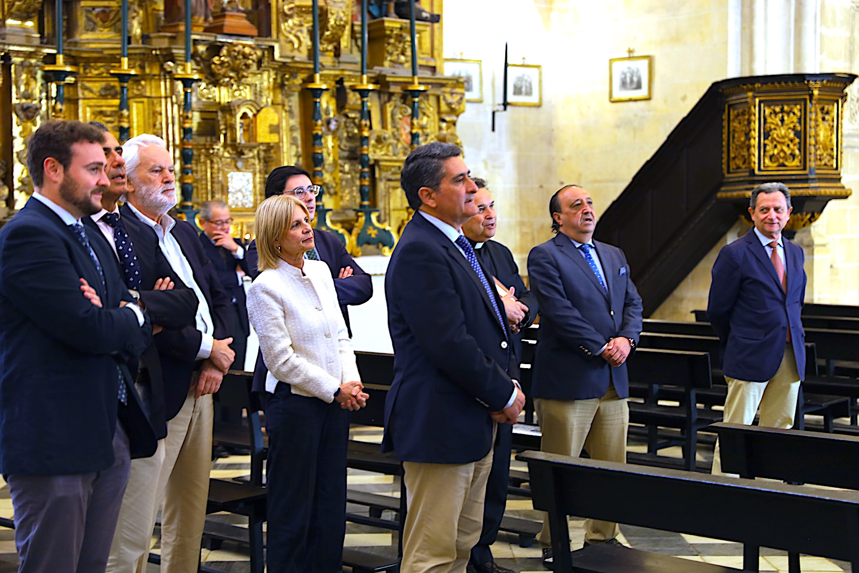 La alcaldesa ha mantenido un encuentro con la Hermandad de la Veracruz