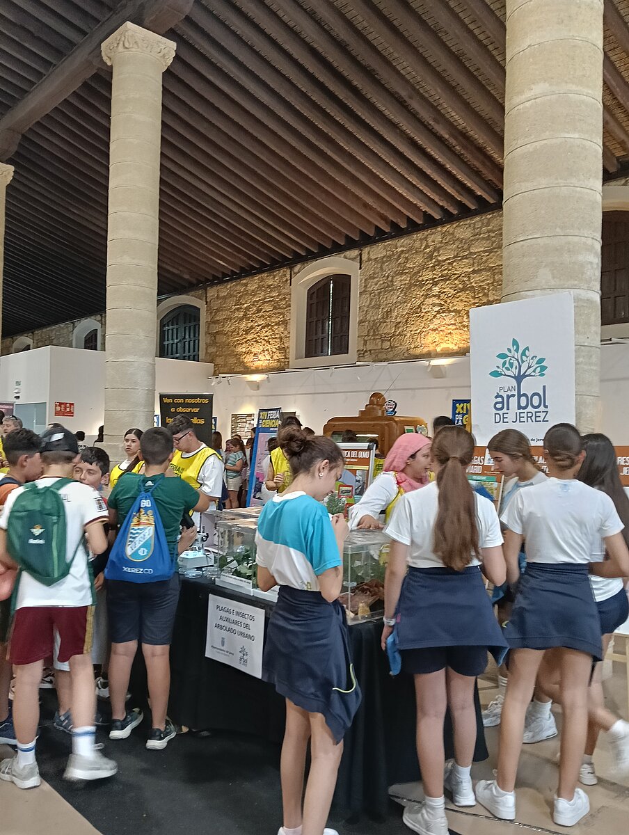 Numerosos jóvenes han participado en el stand de Medio Ambiente de la Feria de la Ciencia
