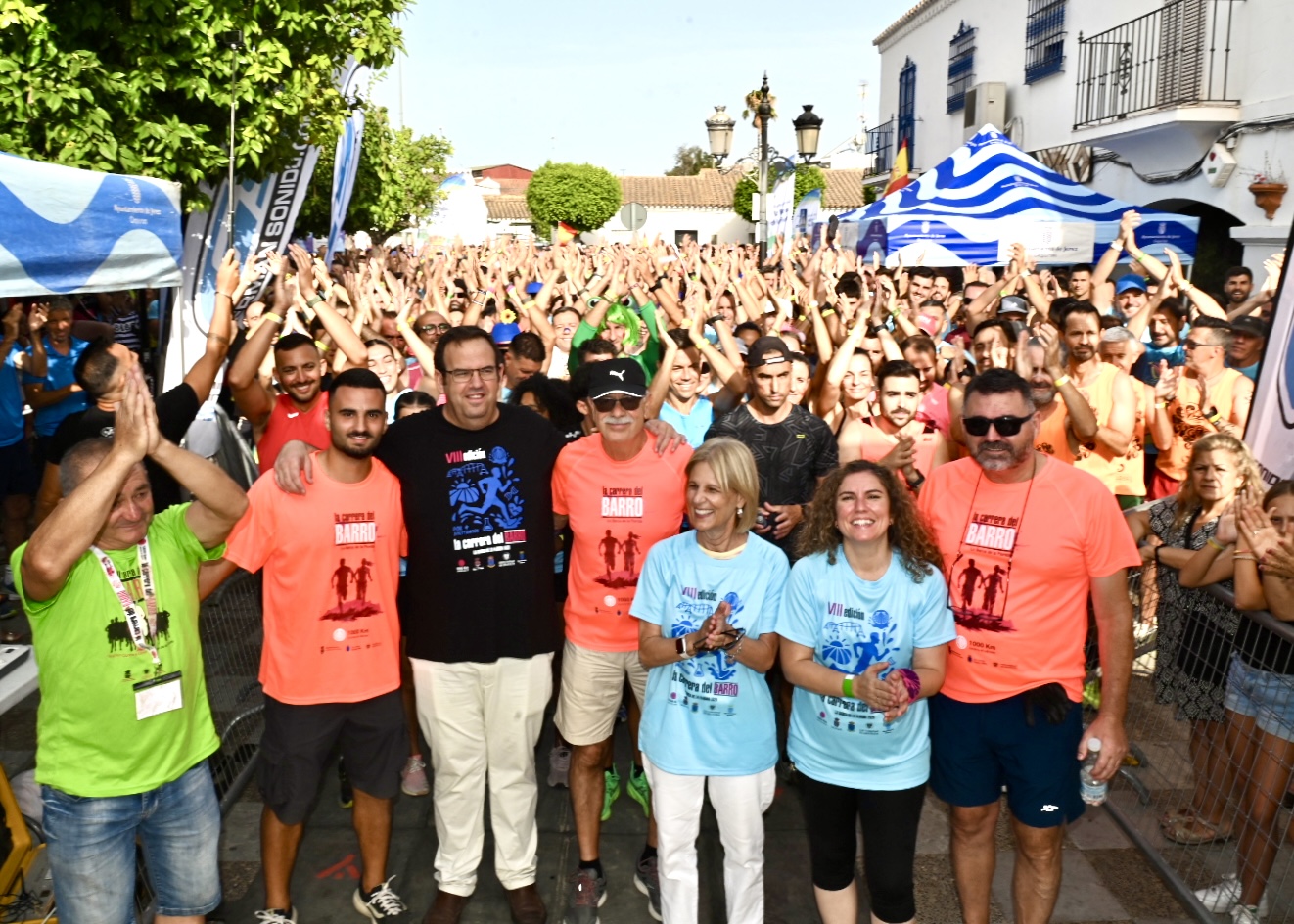 La alcaldesa asiste a la salida de la Carrera del Barro