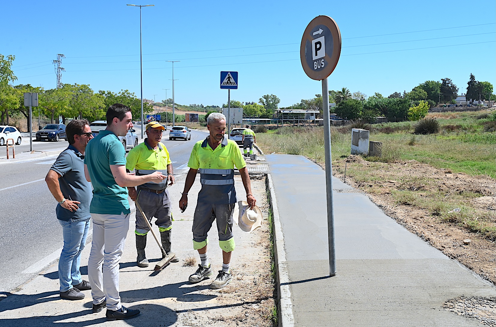Jaime Espinar ha visitado las obras que se están acometiendo en la avenida Juan Carlos I