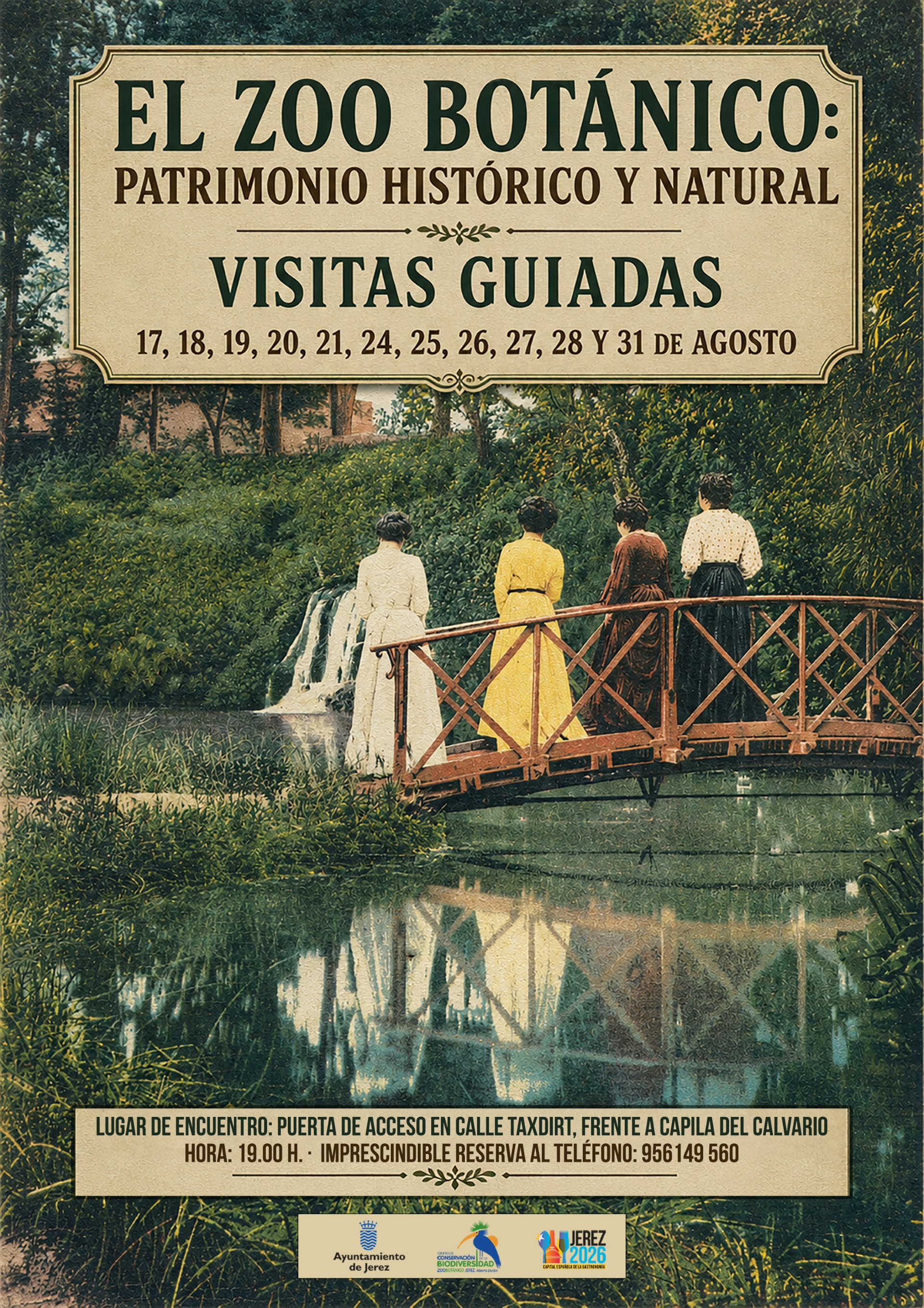 Cartel visitas guiadas Zoobotánico