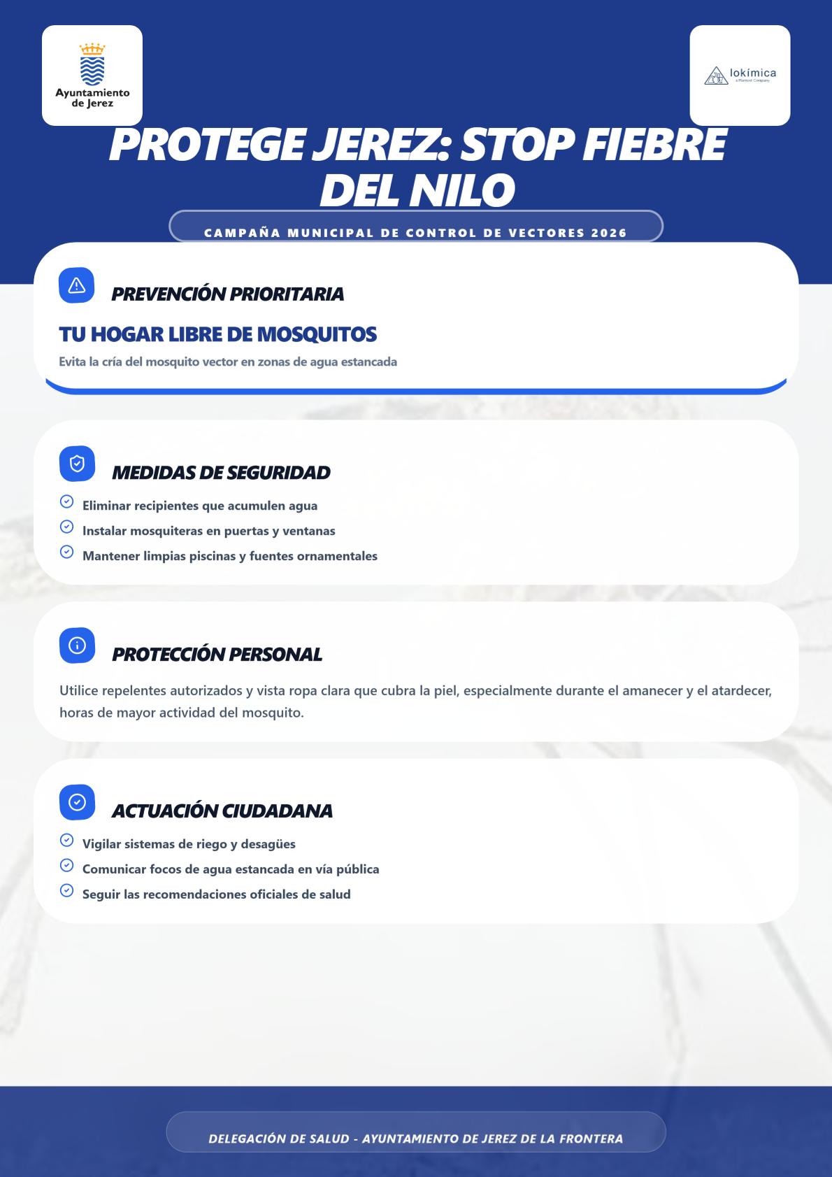Bienestar Animal pide la colaboración de la ciudadanía para prevenir el Virus del Nilo