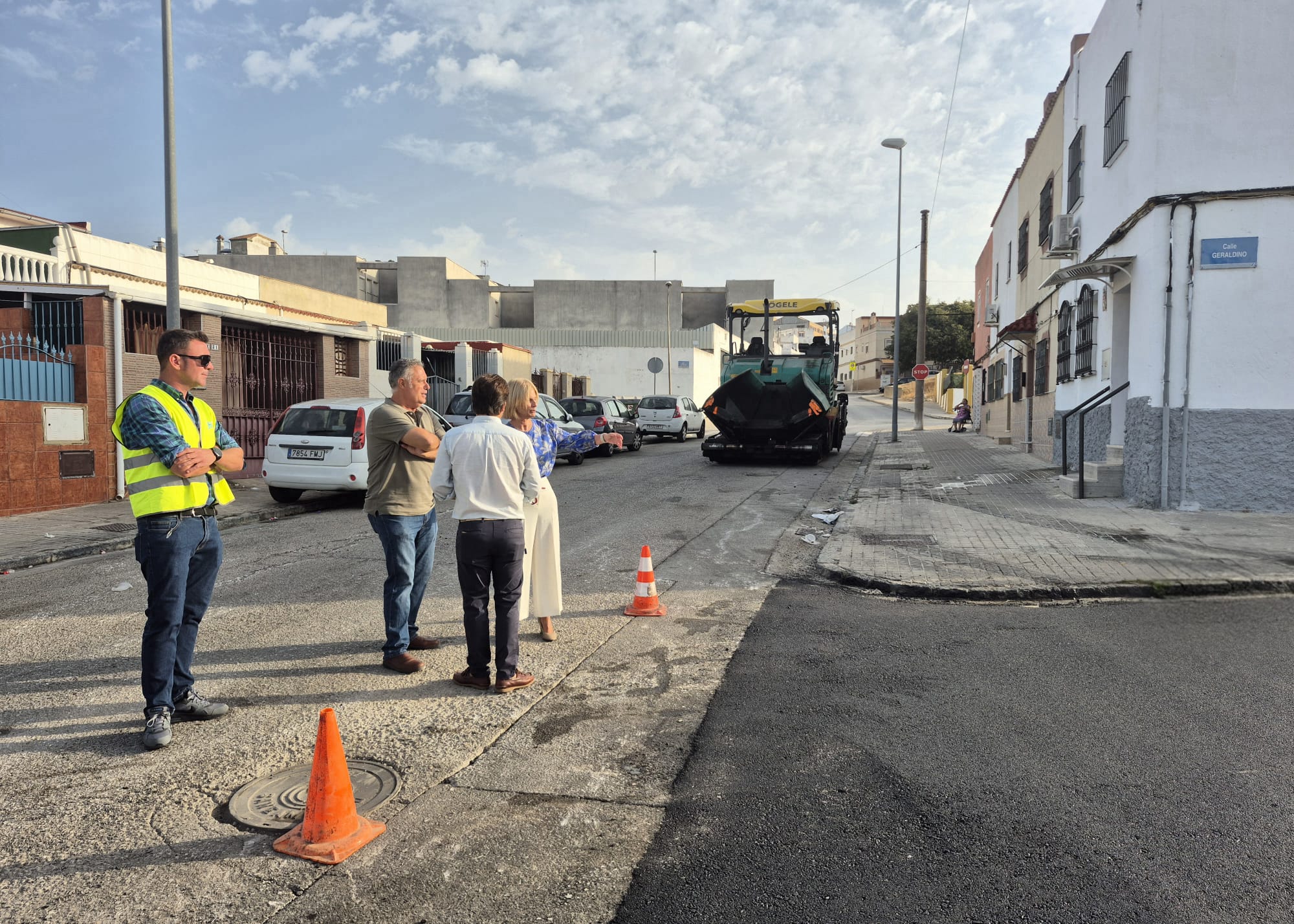 La alcaldesa ha visitado las obras de la primera fase de reasfaltado