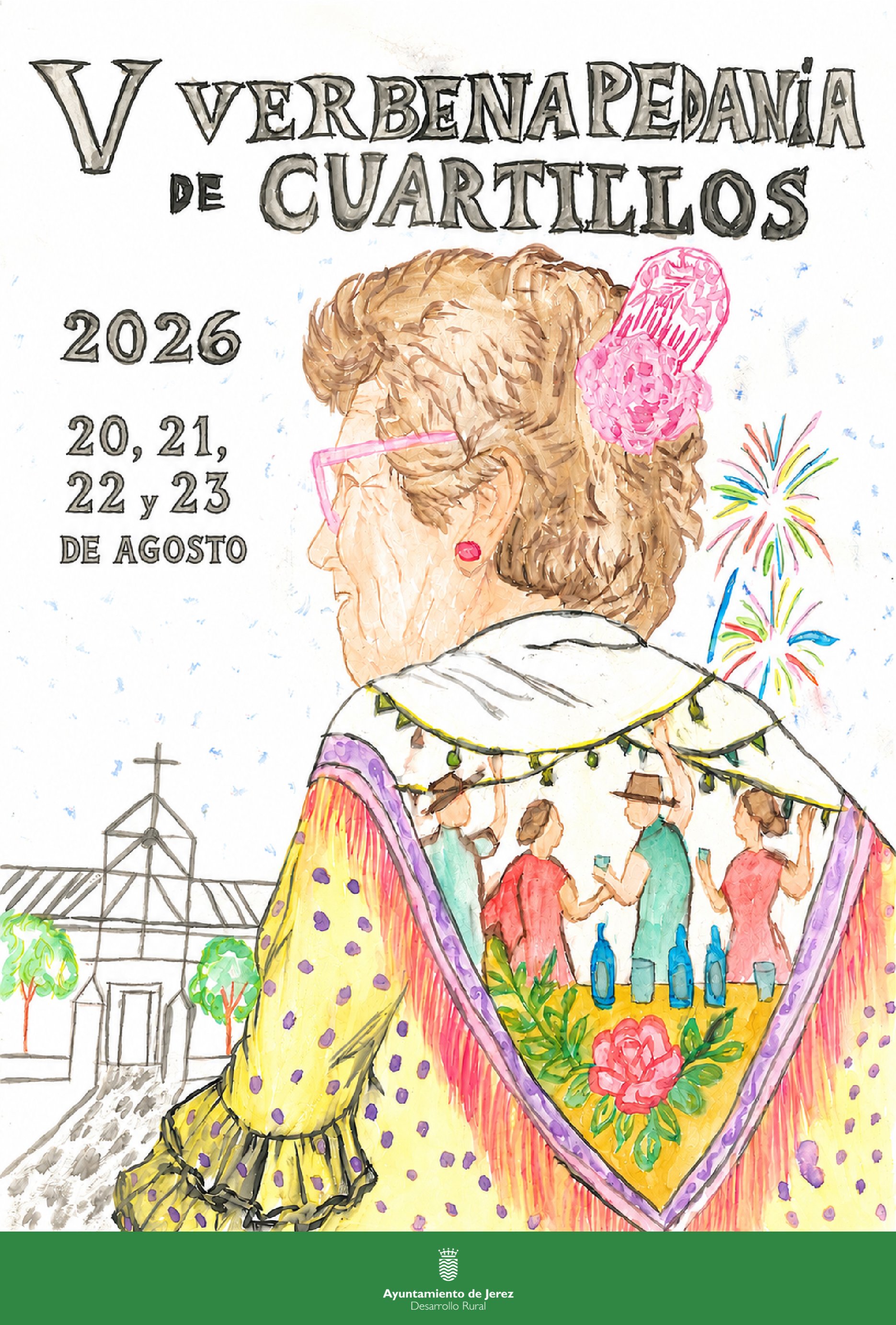 Cartel de la Verbena de Cuartillos dedicada a las personas mayores