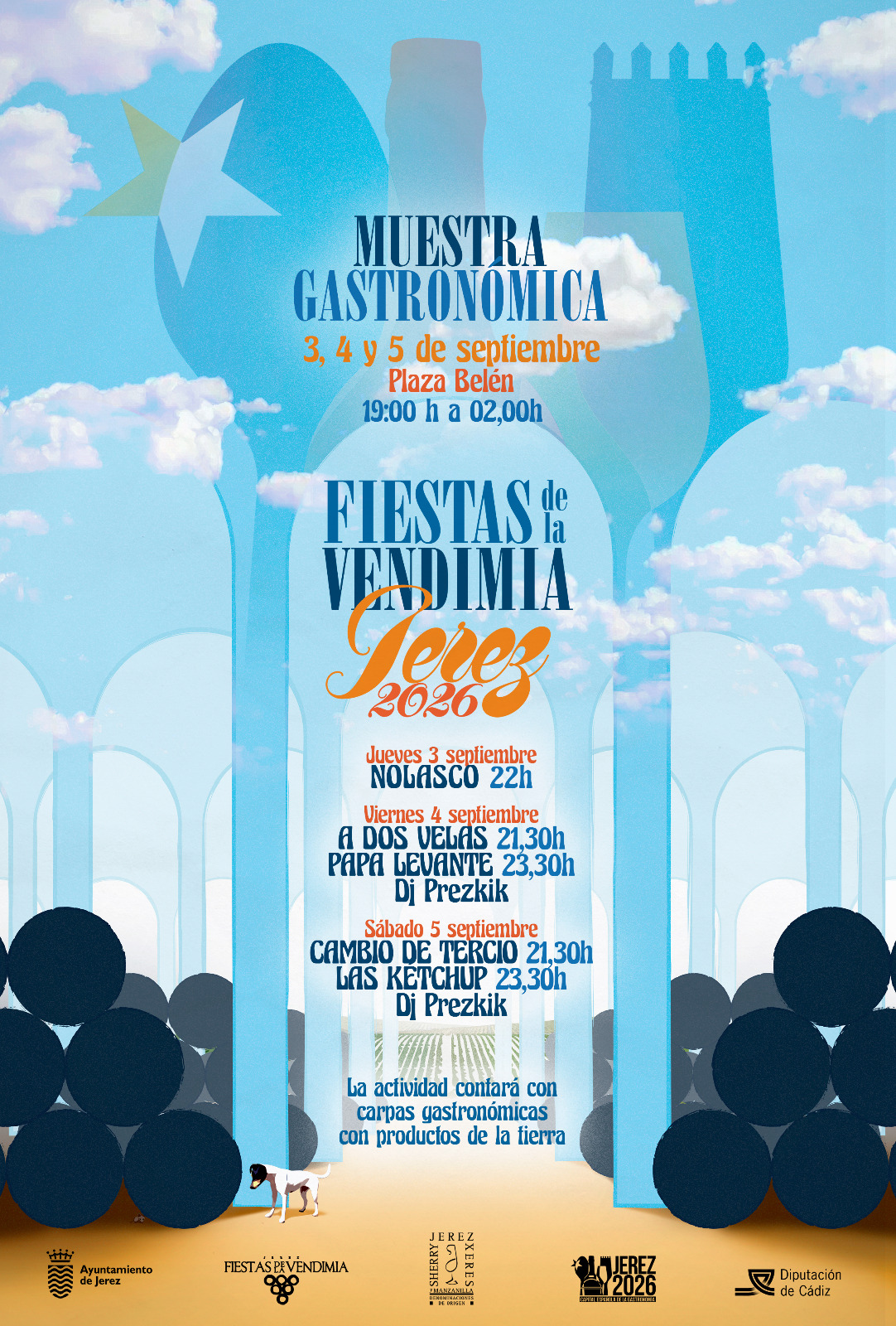 Cartel de la Muestra Gastronómica que comienza el viernes