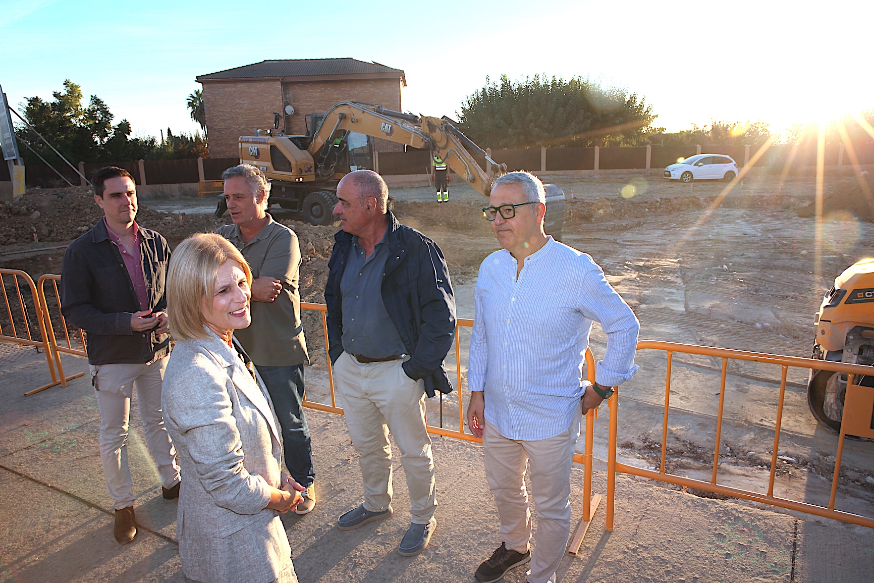 La alcaldesa realiza una visita técnica a las obras del aparcamiento de La Marquesa