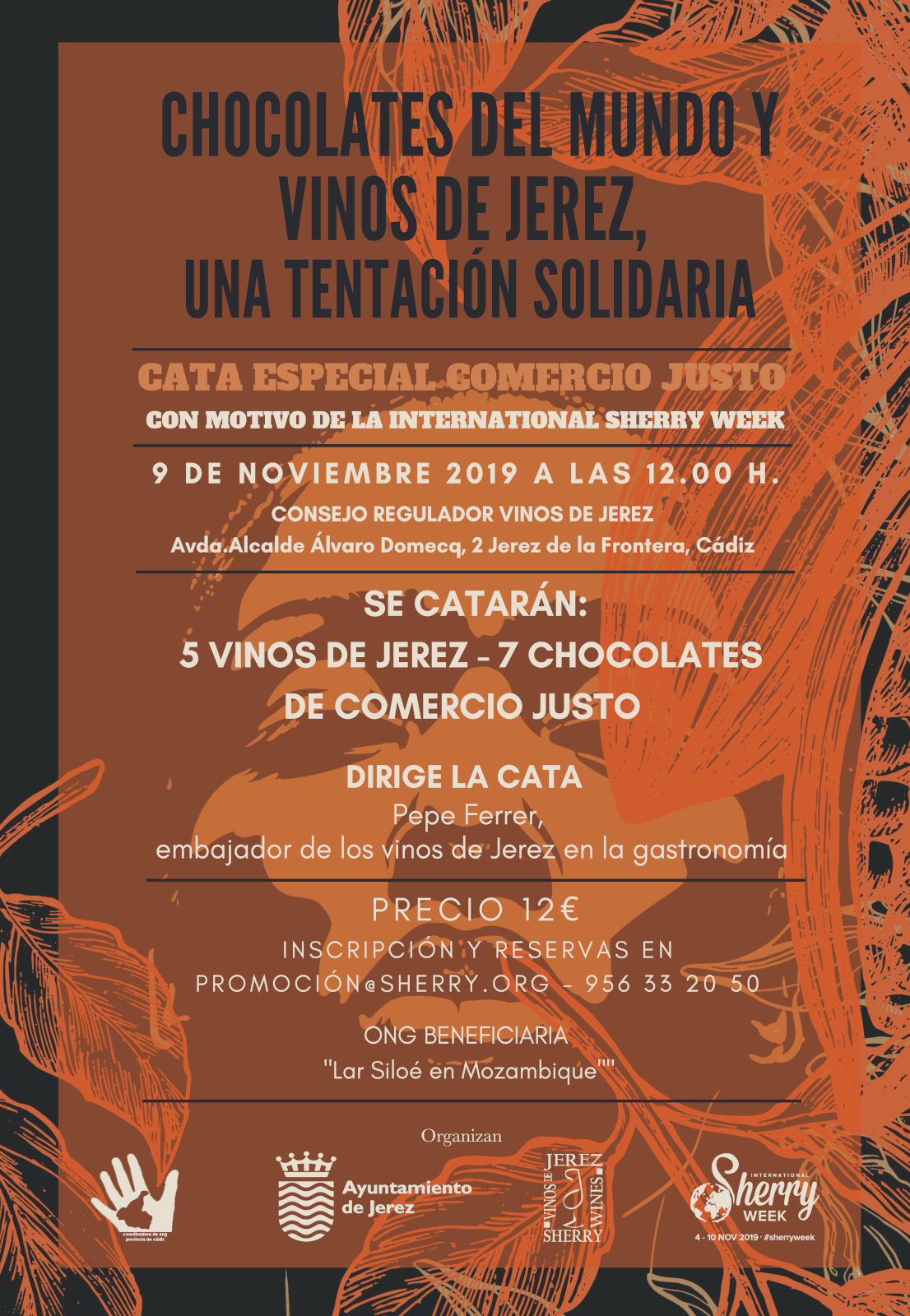 Cata chocolates de Comercio Justo y Vinos de Jerez
