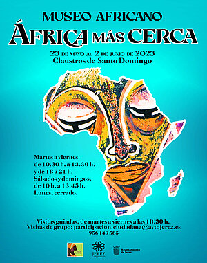 Cartel del Museo Africano en Jerez