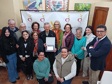 Homenaje al voluntario más veterano del Aula Pediátrica