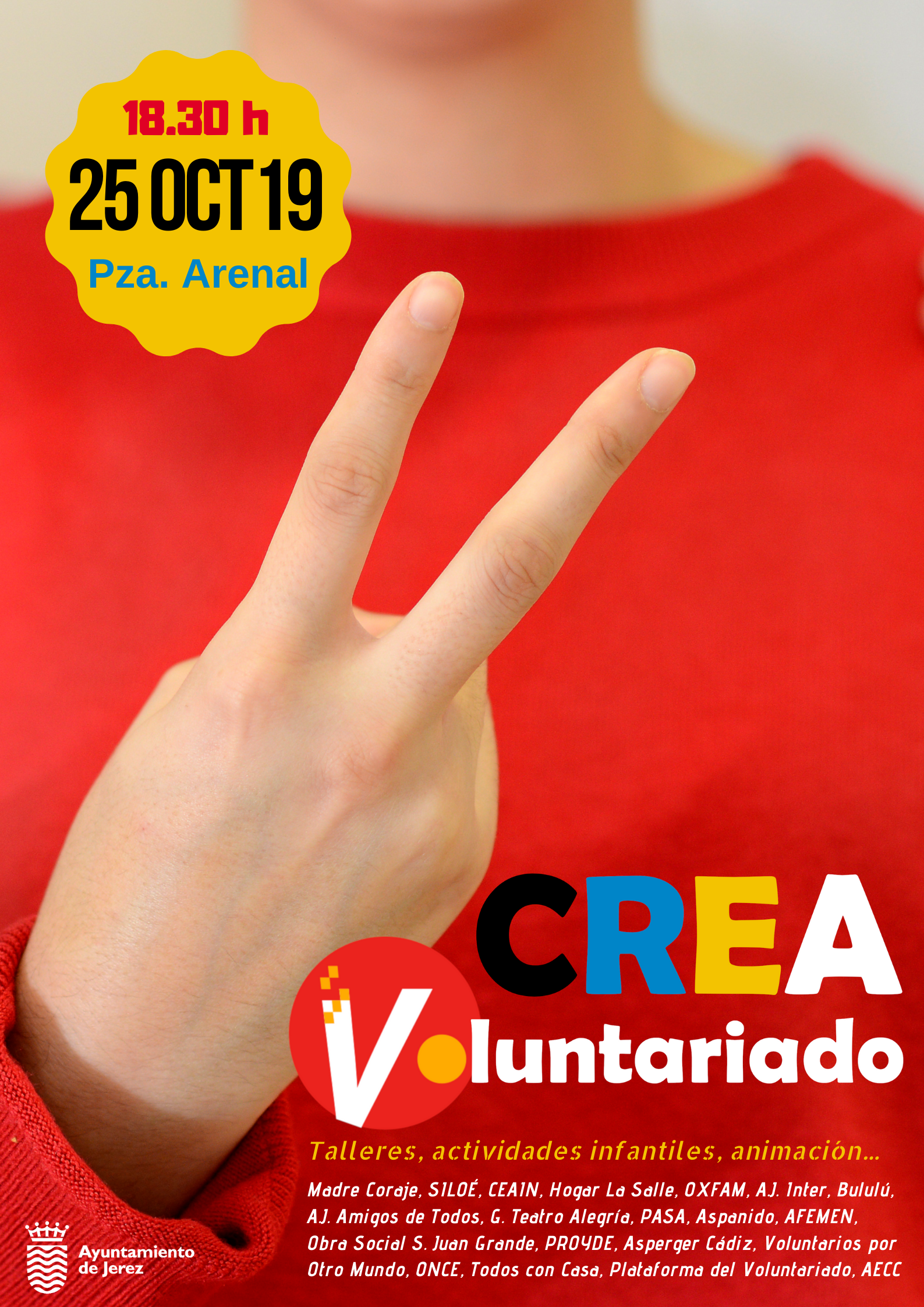 Cartel Crea Voluntariado 2019
