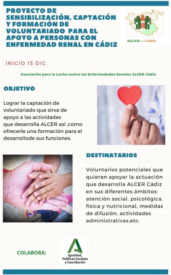 Proyecto Voluntariado ALCER Cädiz