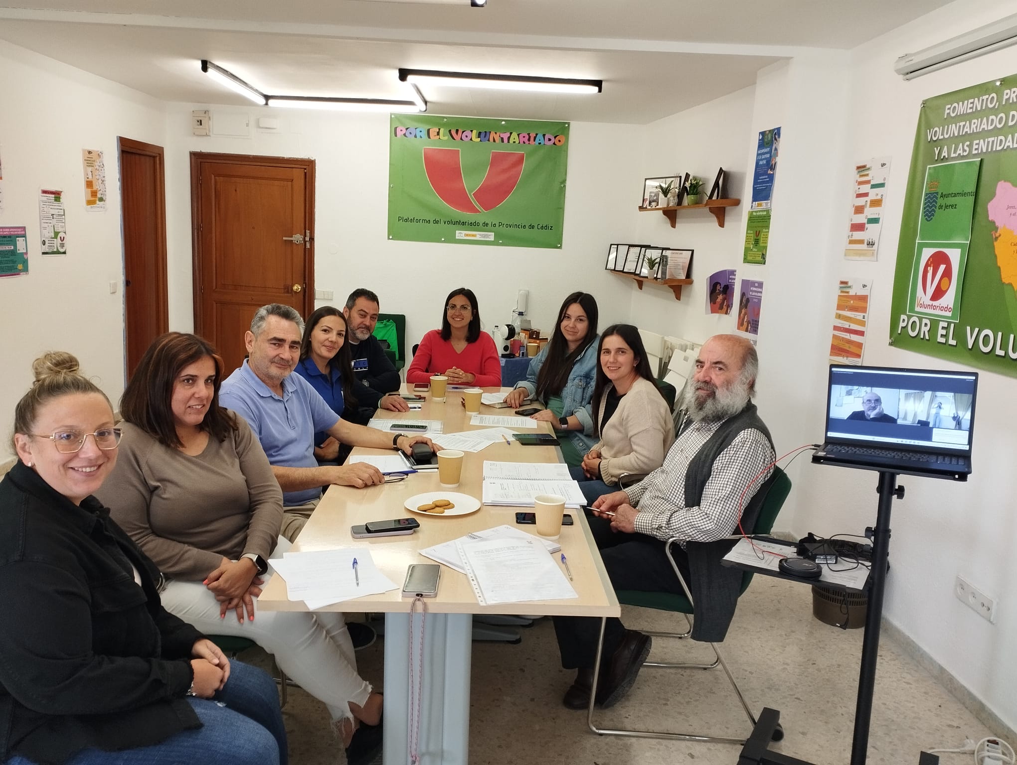 Junta Directiva de la Plataforma del voluntariado de la Provincia de Cádiz
