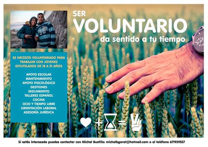 Cartel de voluntariado de Voluntarios por otro Mundo