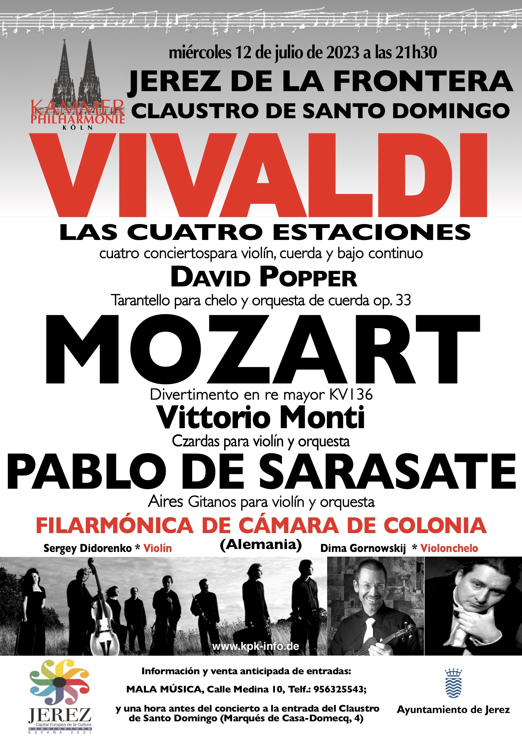concierto filarmónica de cámara de colonia