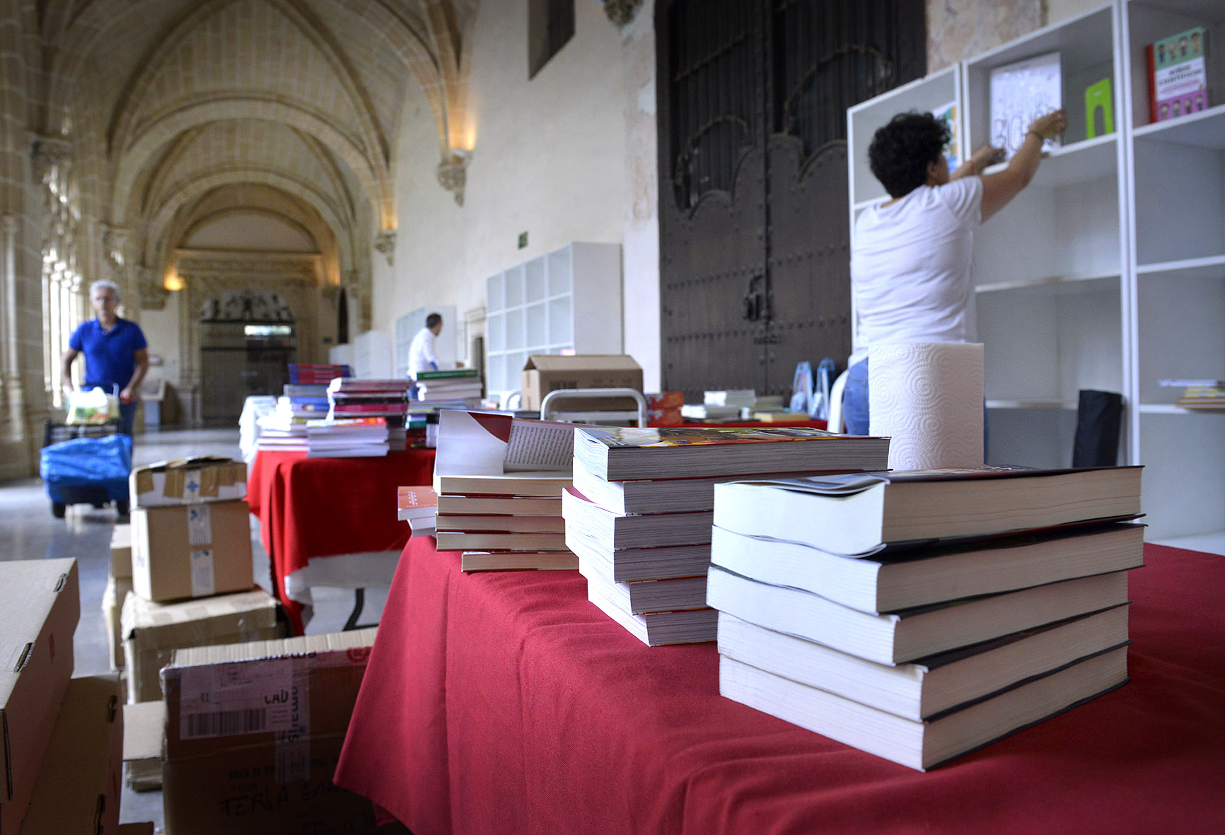 Preparativos feria del libro