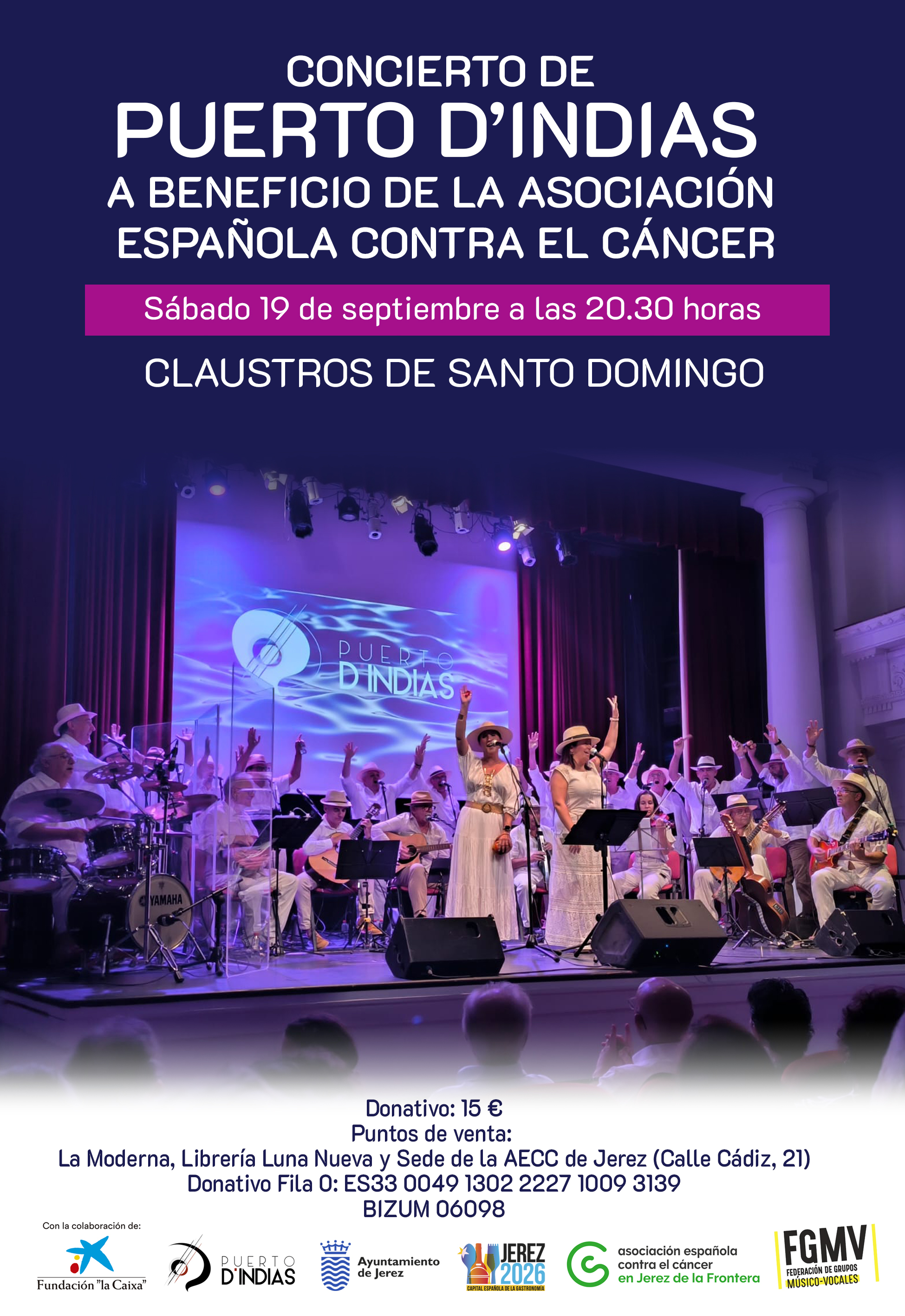 concierto a beneficio del cáncer
